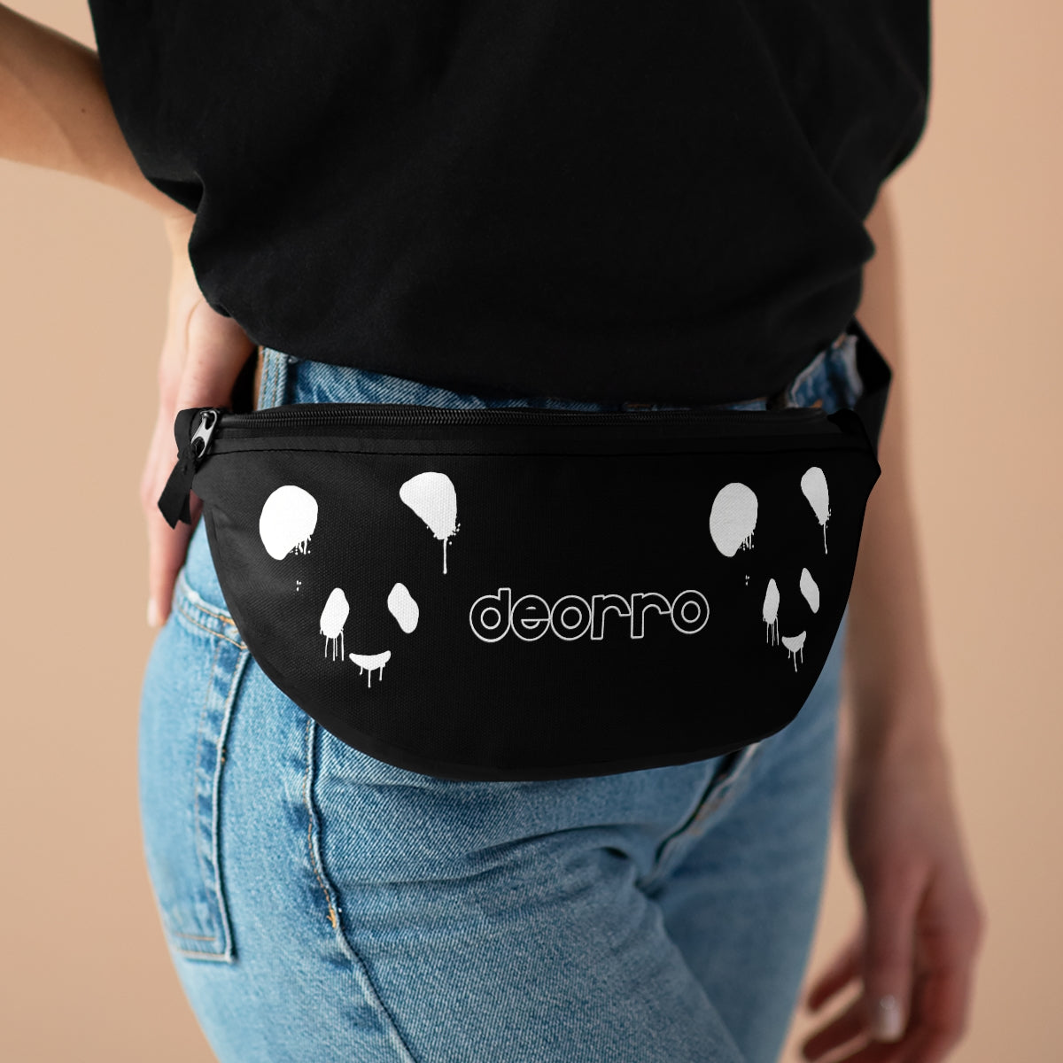 Deorro Fanny Pack (Black/White Panda)