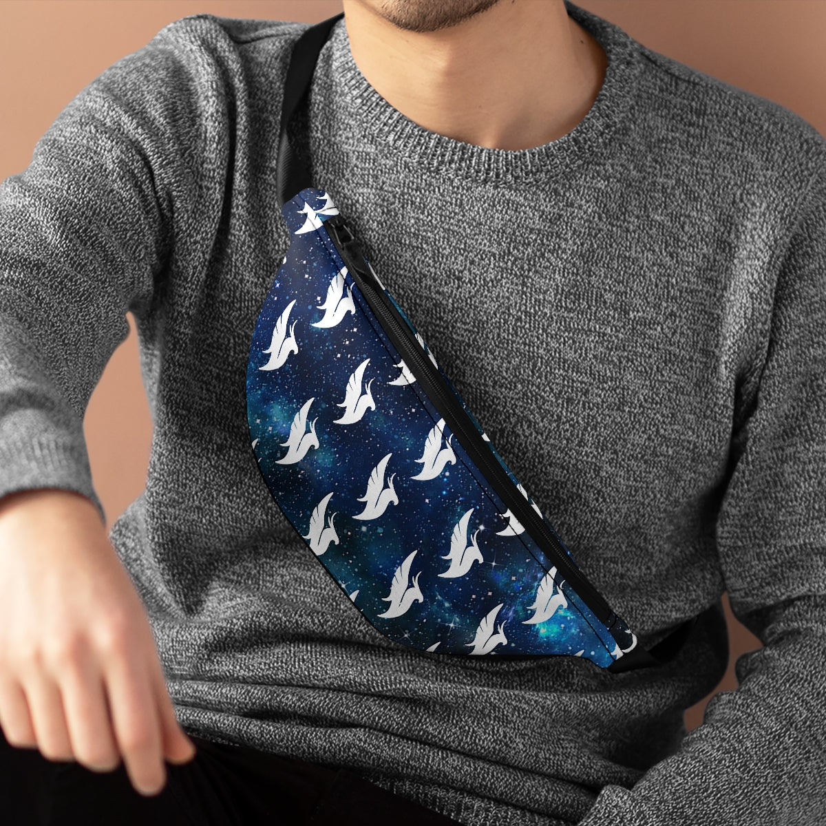 Illenium Fanny Pack (Blue/Black Star, White Logos)
