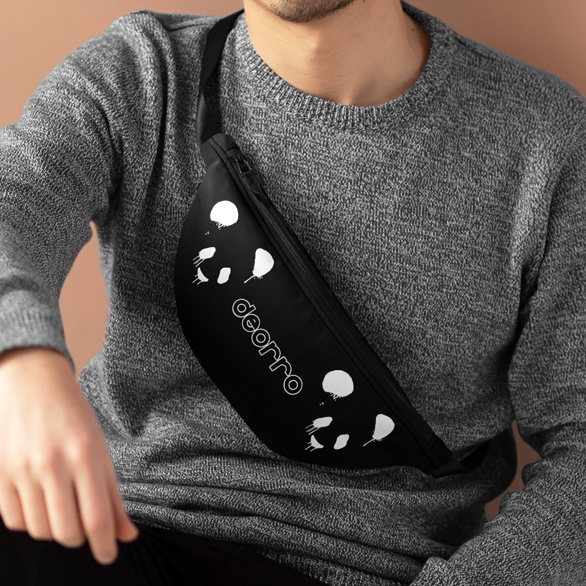 Deorro Fanny Pack (Black/White Panda)