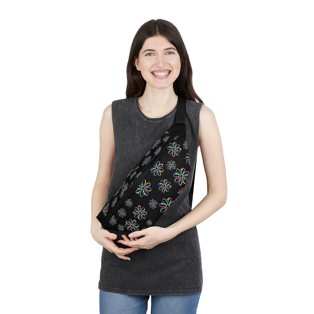 Neon Daisy Large Fanny Pack