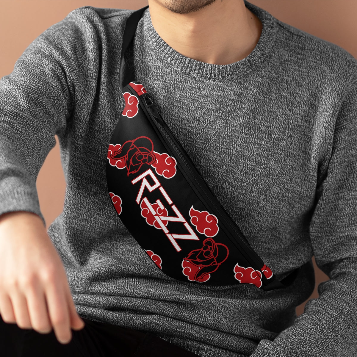 Rezz x Naruto Fanny Pack (Black/Red)