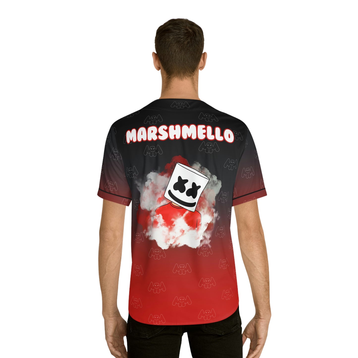 Marshmello Jersey (Black/Red Ombre)