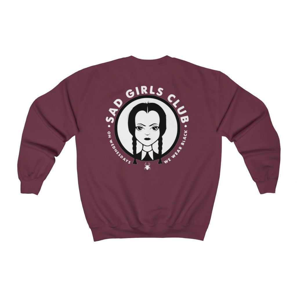 Sad Girls Club Crewneck (Multiple Colors, Large Back Logo)