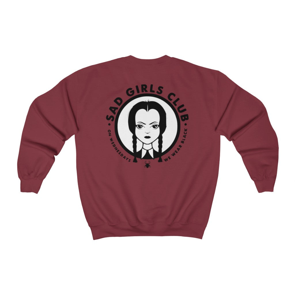 Sad Girls Club Crewneck (Multiple Colors, Large Back Logo Black Letters)