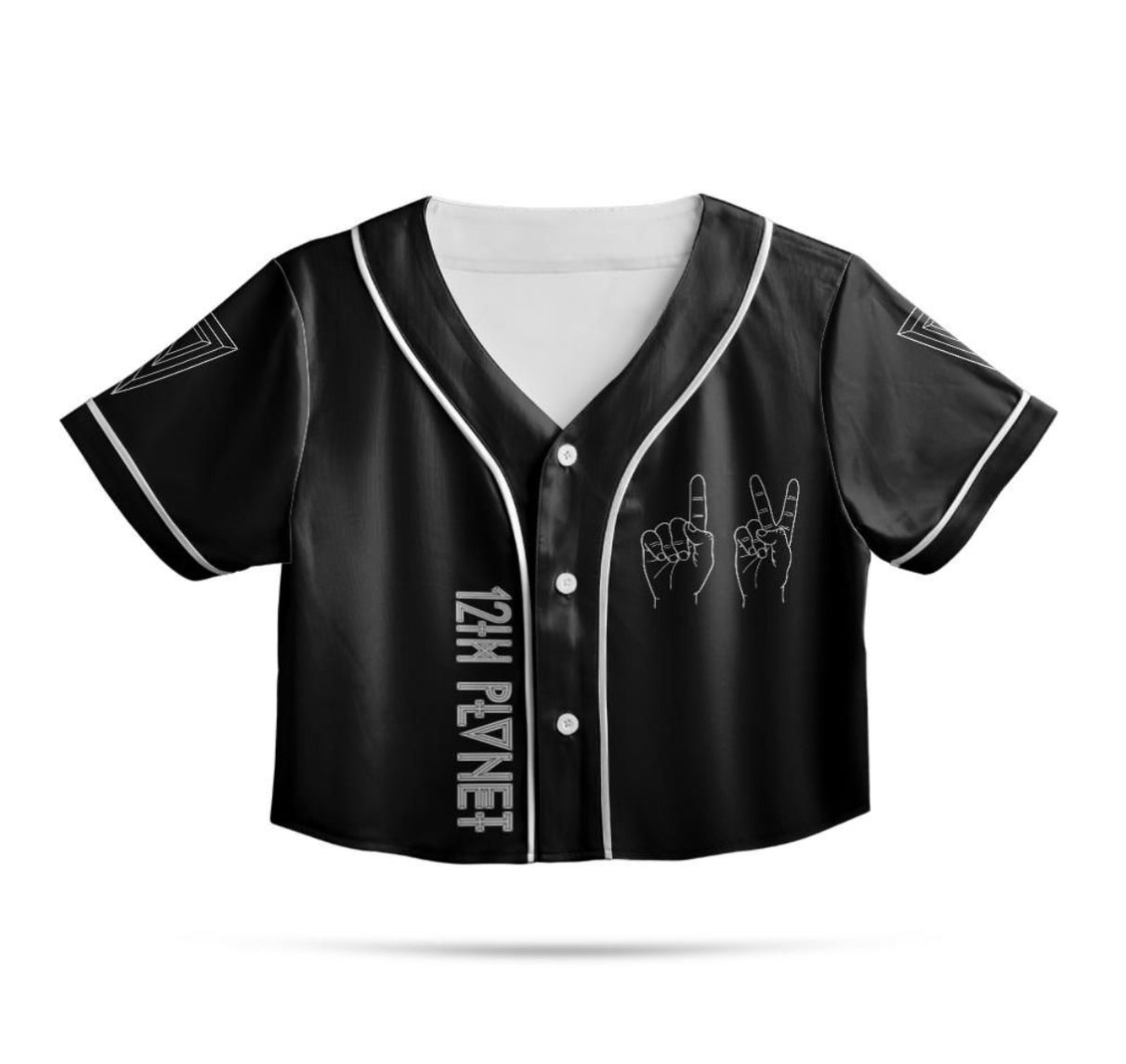 12th Planet Crop Jersey (Black)