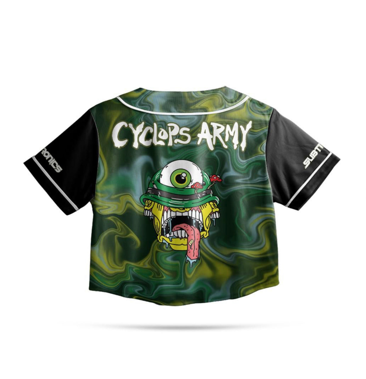 Subtronics Cyclops Army Crop Jersey (Blue/Green)
