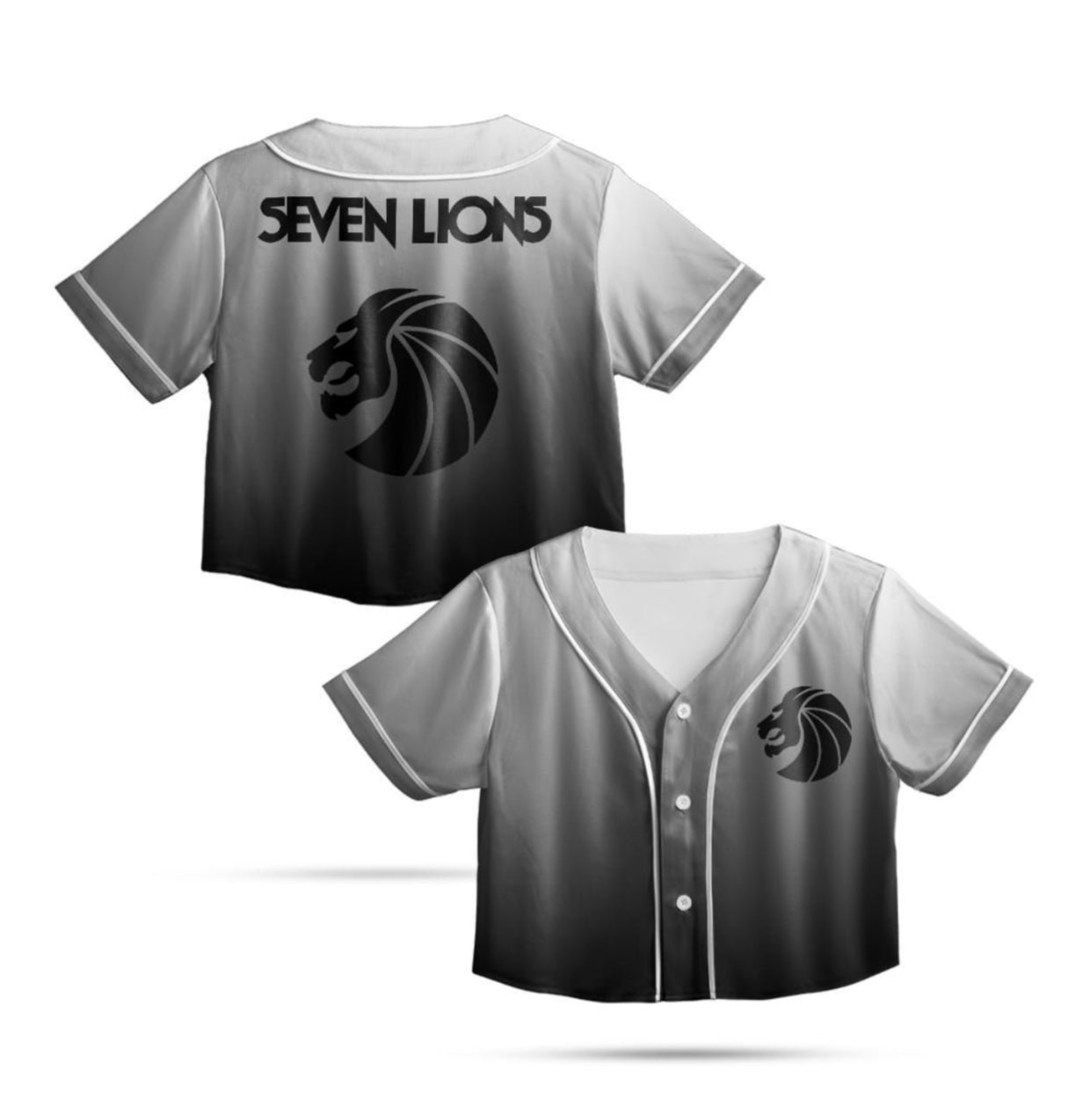 Seven Lions Crop Jersey (Grey/Black)