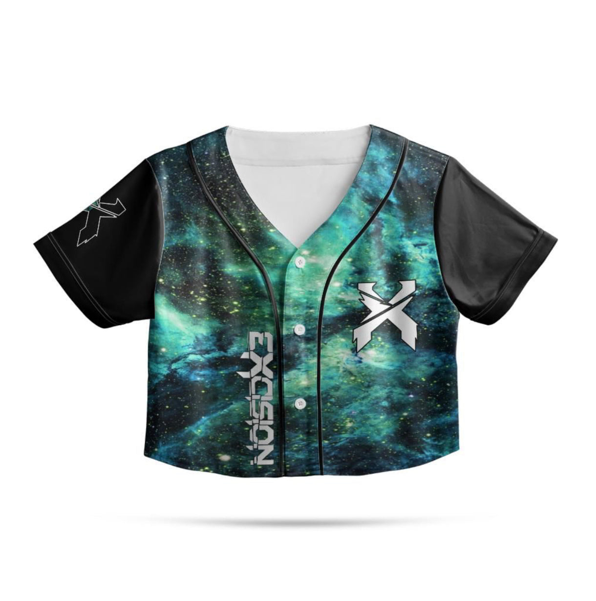 Excision Crop Jersey (Blue/Green Galaxy)