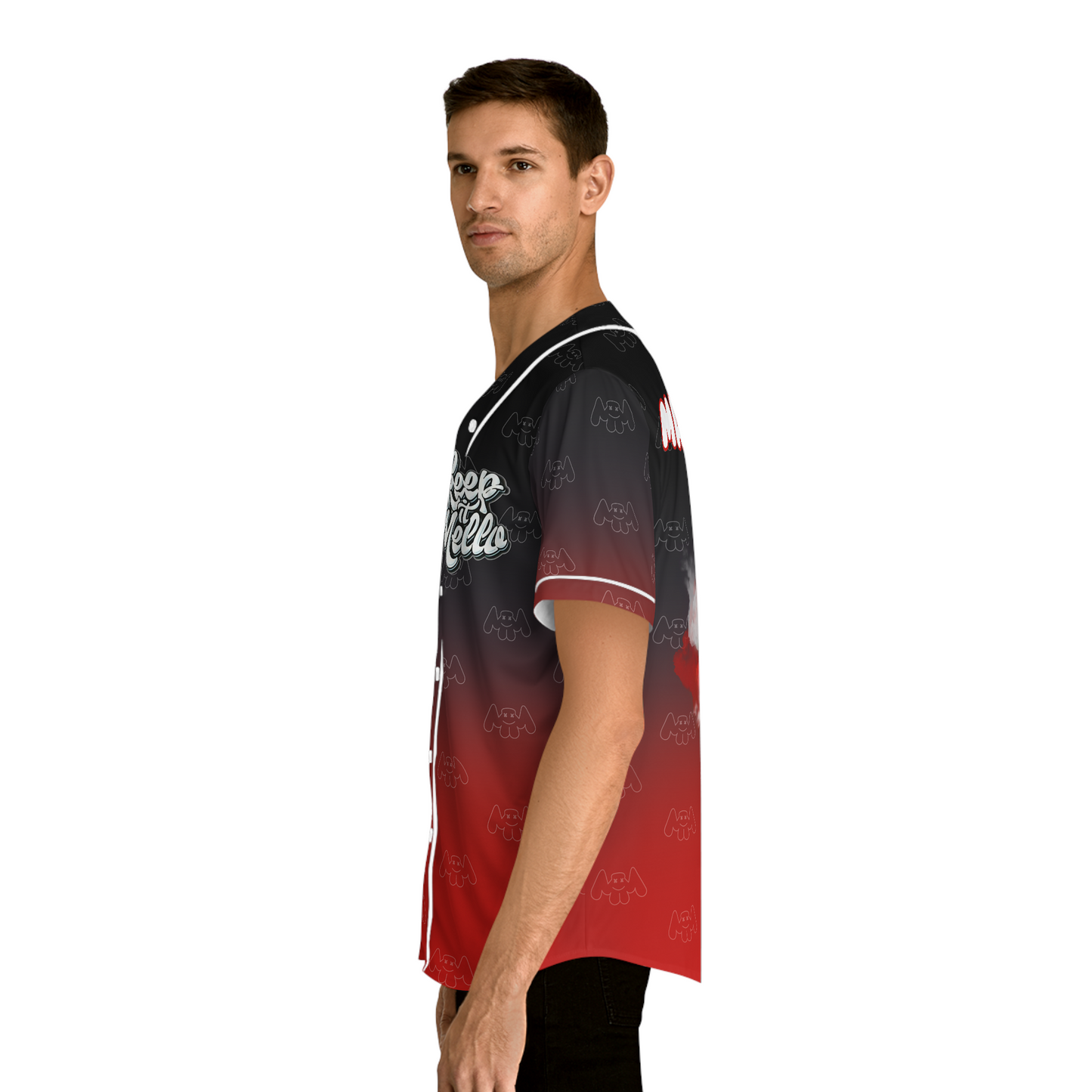 Marshmello Jersey (Black/Red Ombre)