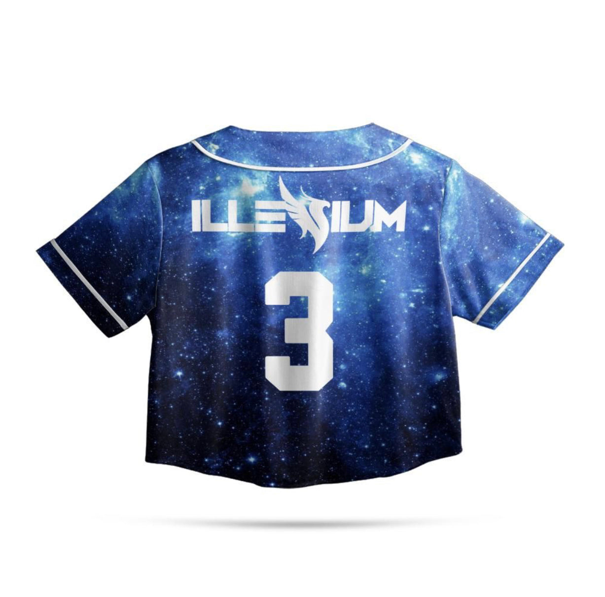 Illenium Crop Jersey (Blue/Black Galaxy)