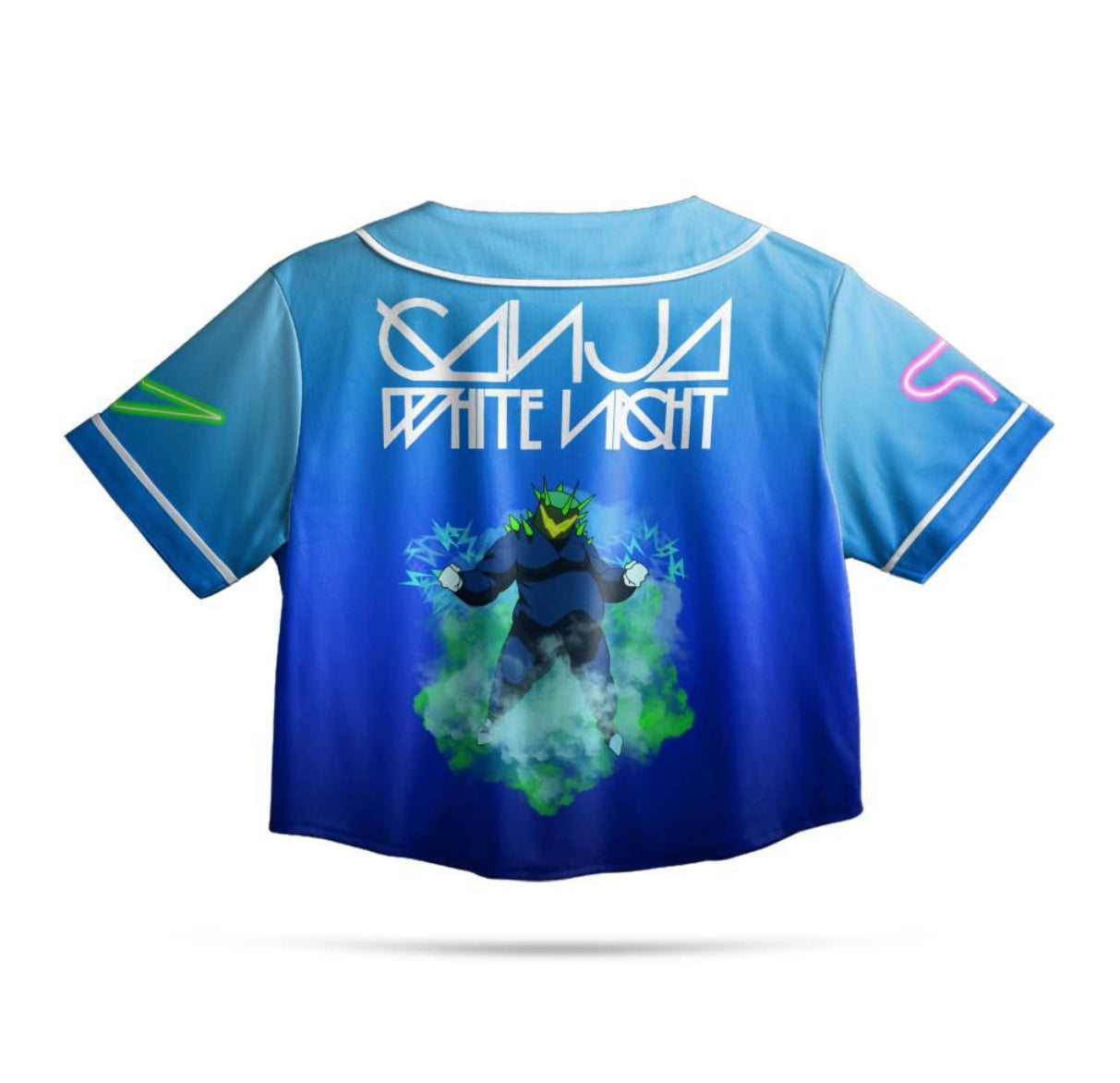 Ganja White Night Crop Jersey (Blue)