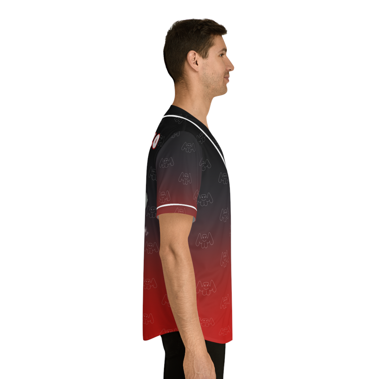 Marshmello Jersey (Black/Red Ombre)
