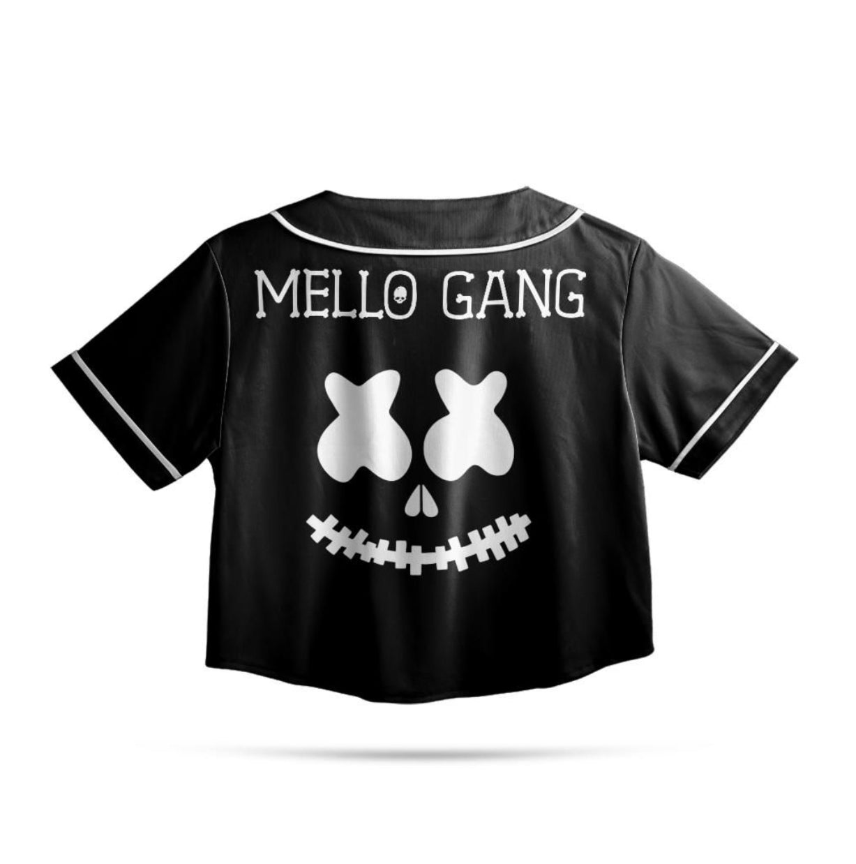 Marshmello Skeleton Crop Jersey (Black)