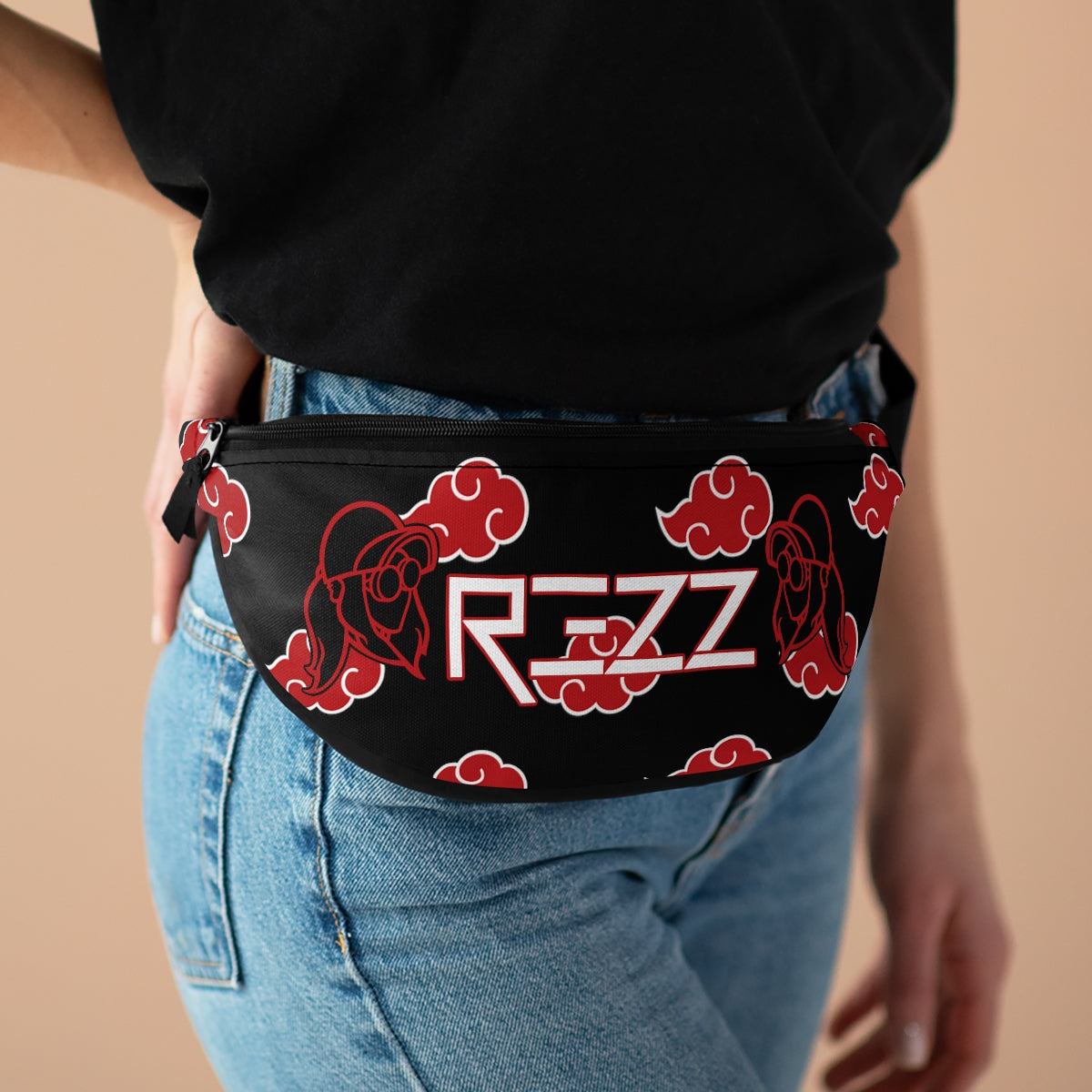 Rezz x Naruto Fanny Pack (Black/Red)