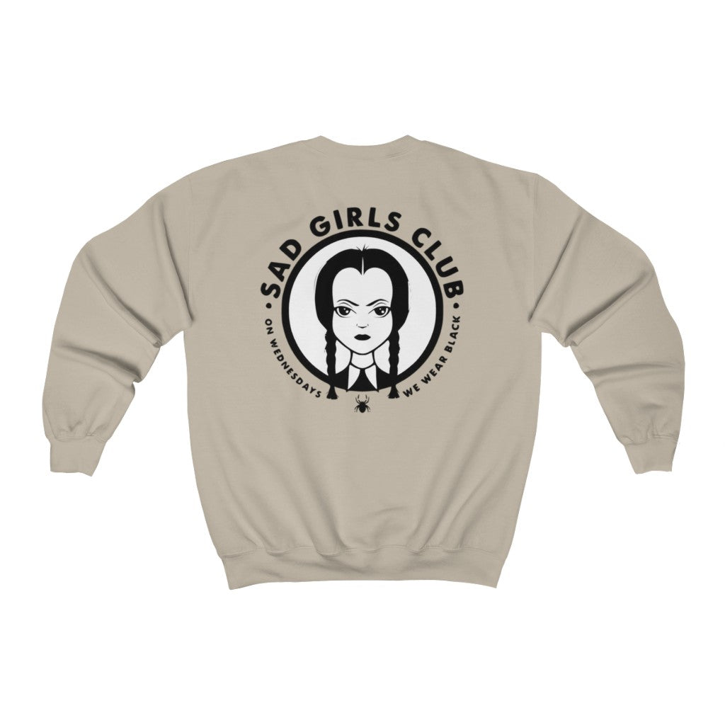 Sad Girls Club Crewneck (Multiple Colors, Large Back Logo Black Letters)