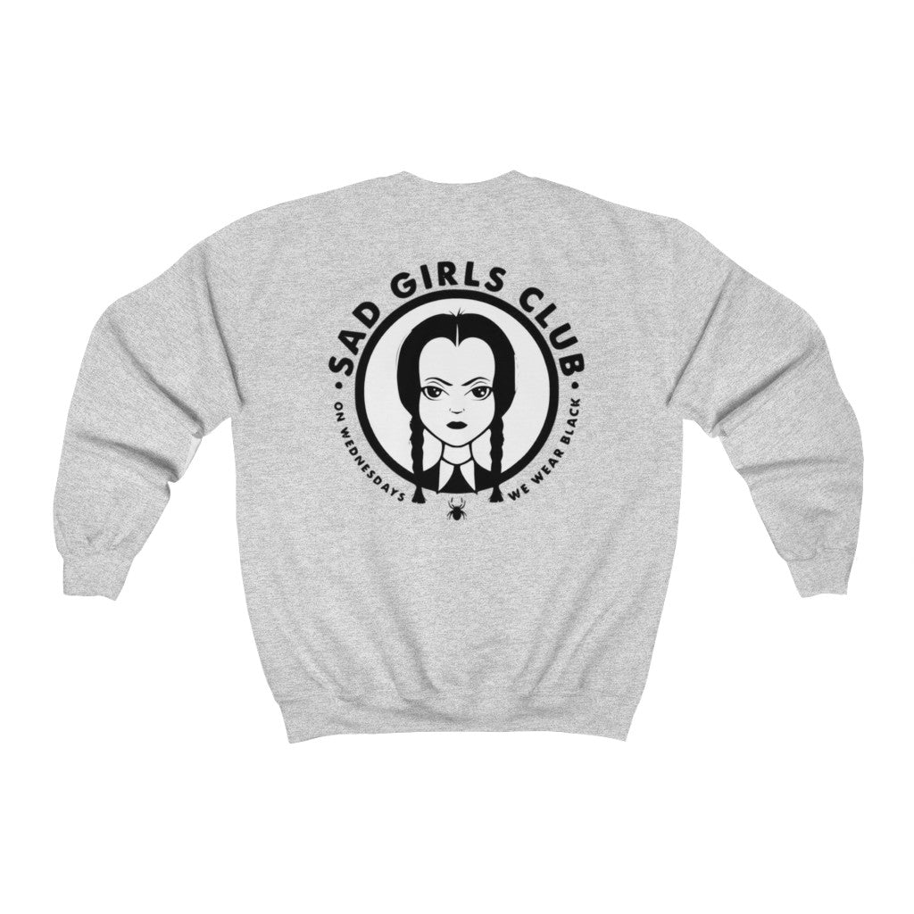 Sad Girls Club Crewneck (Multiple Colors, Large Back Logo Black Letters)