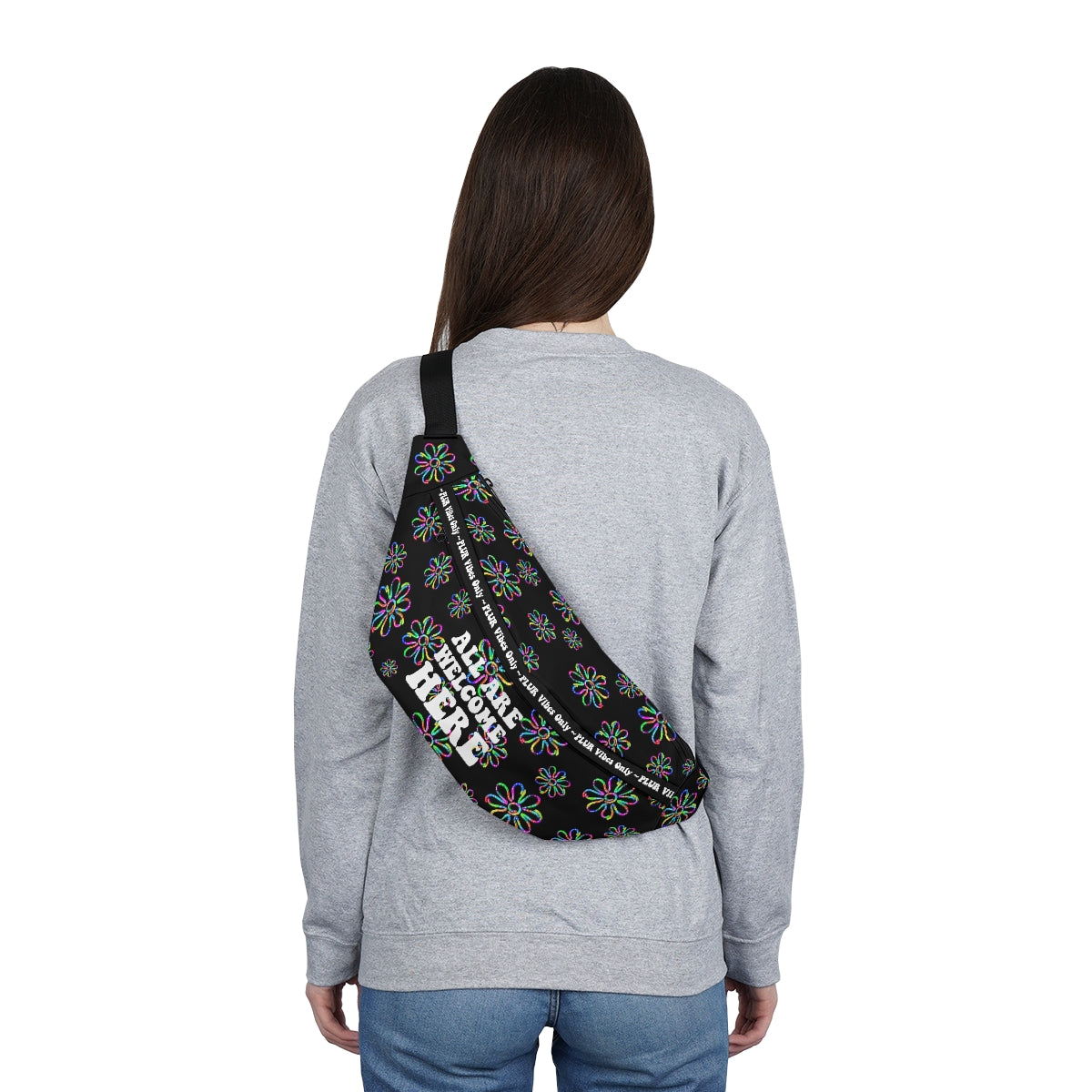 All Are Welcome Here Large Fanny Pack