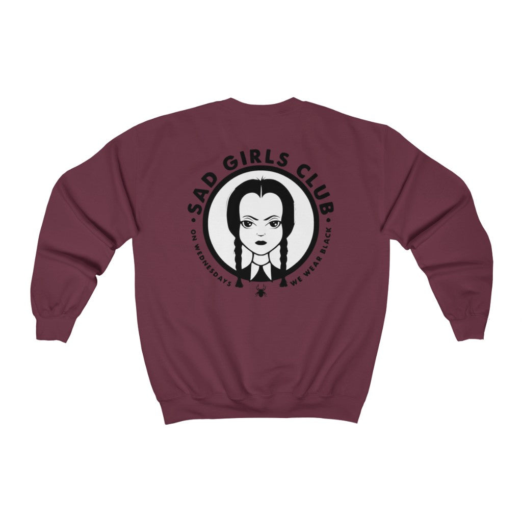 Sad Girls Club Crewneck (Multiple Colors, Large Back Logo Black Letters)