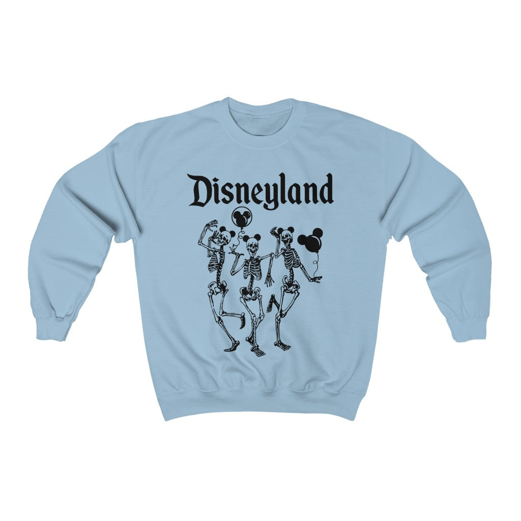 Dancing Skeletons Disneyland Crewneck Sweatshirt (Multiple Colors)
