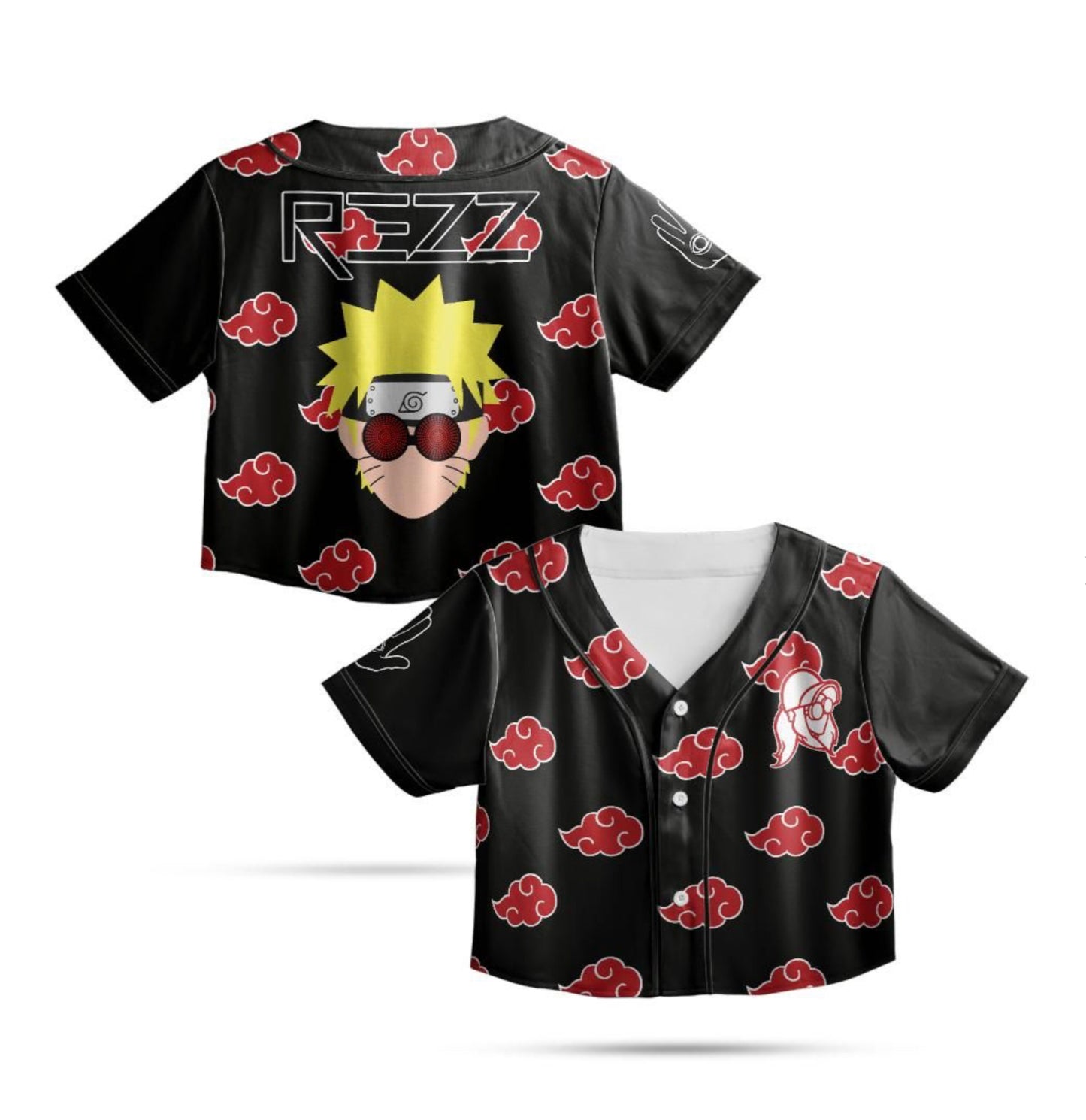 Rezz x Naruto Crop Jersey (Black Sleeves)