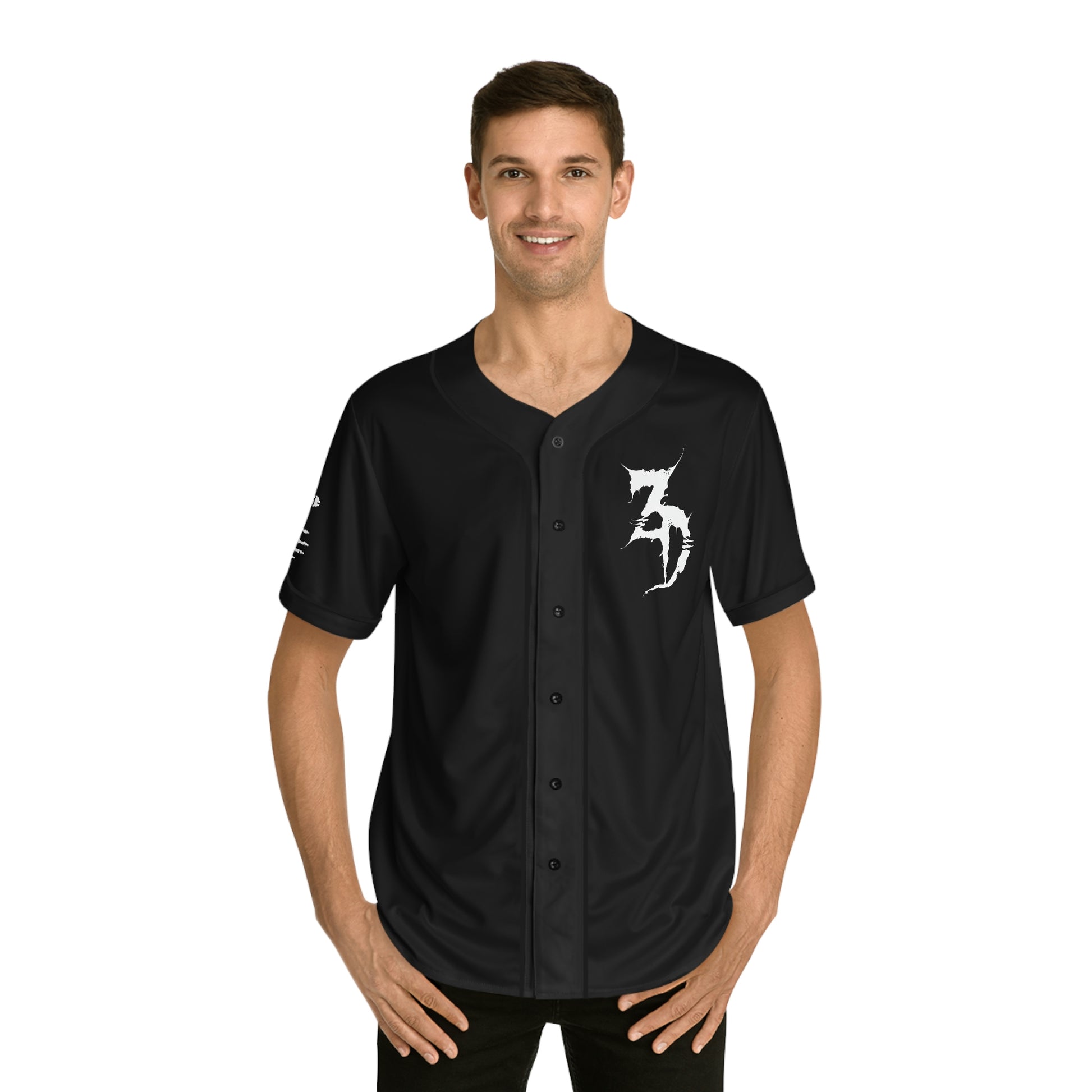 ZEDS DEAD X GREEN OIL SLICK BASEBALL JERSEY