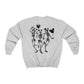 Dancing Skeletons Disney Ears Crewneck Sweatshirt (Multiple Colors, Skeletons On Back)