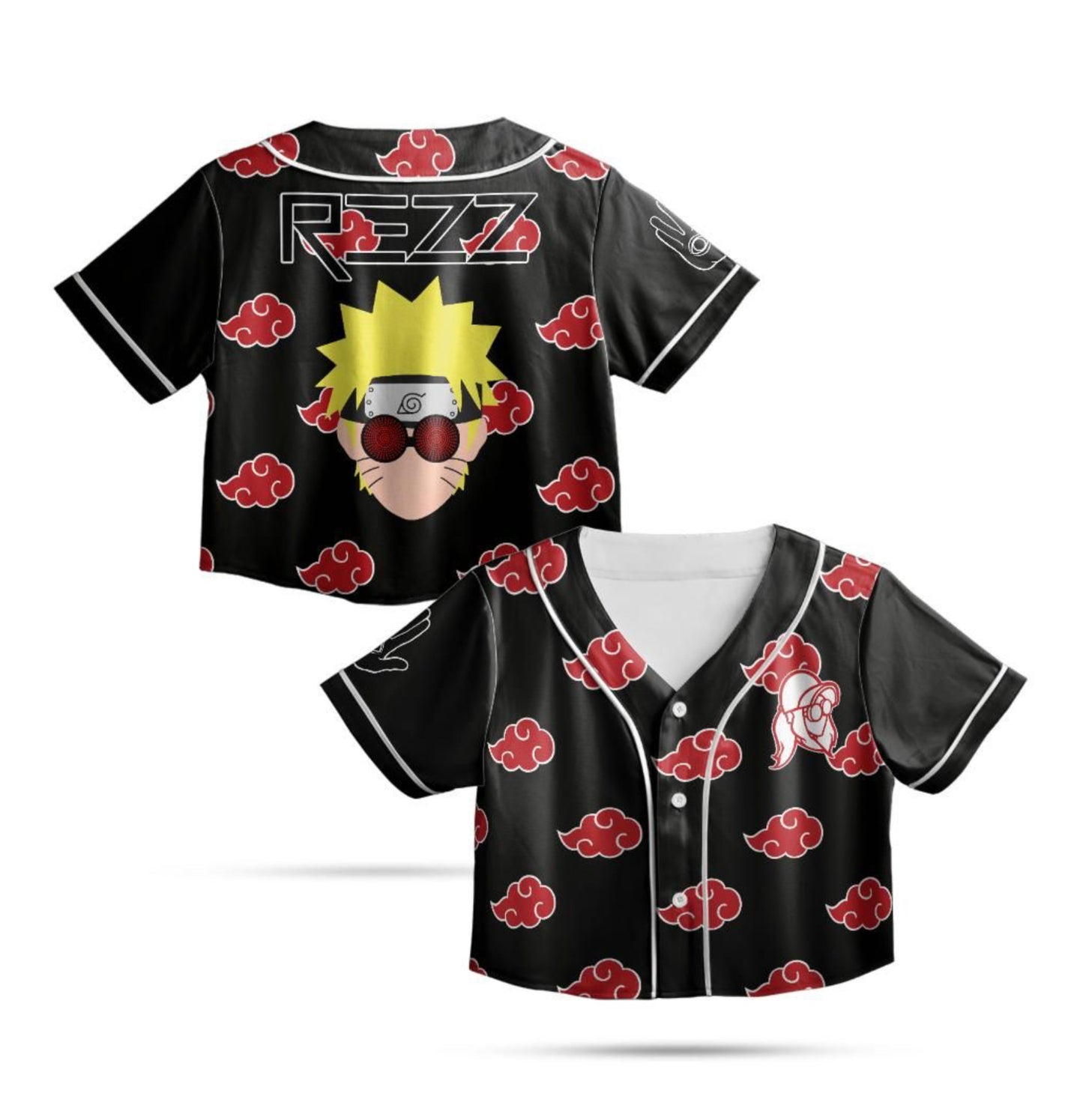 Rezz x Naruto Crop Jersey (Black Sleeves)