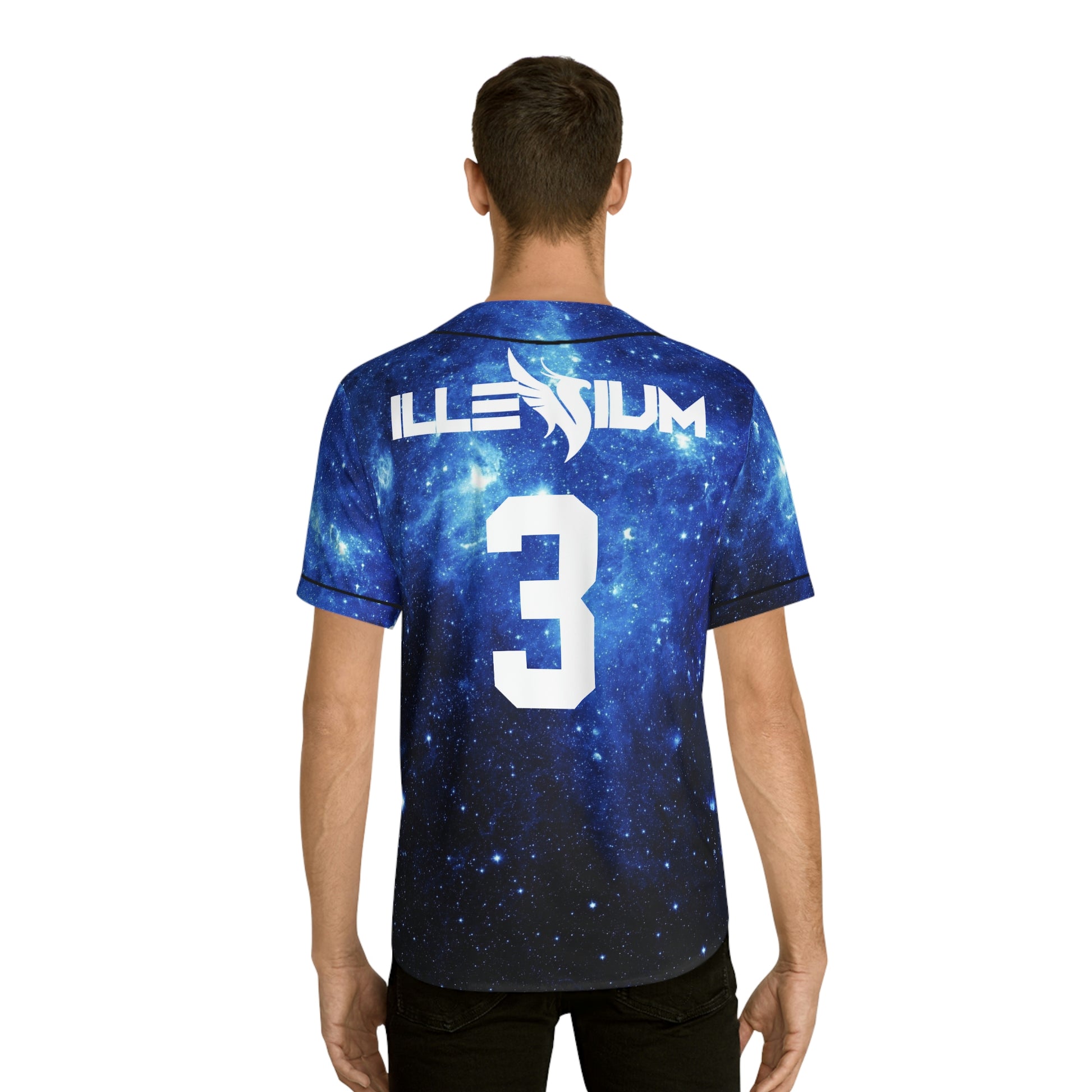 AVAILABLE Blue Flaming Illenium Baseball Jersey