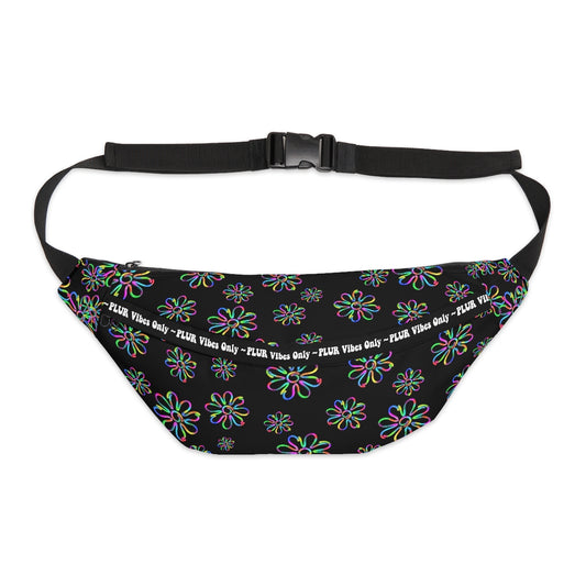 Neon Daisy/Plur Vibes Only Large Fanny Pack