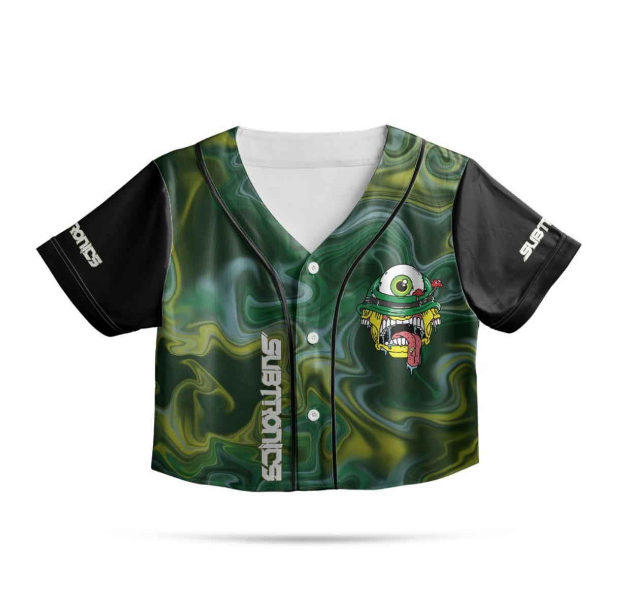 Subtronics Cyclops Army Crop Jersey (Blue/Green, front name)