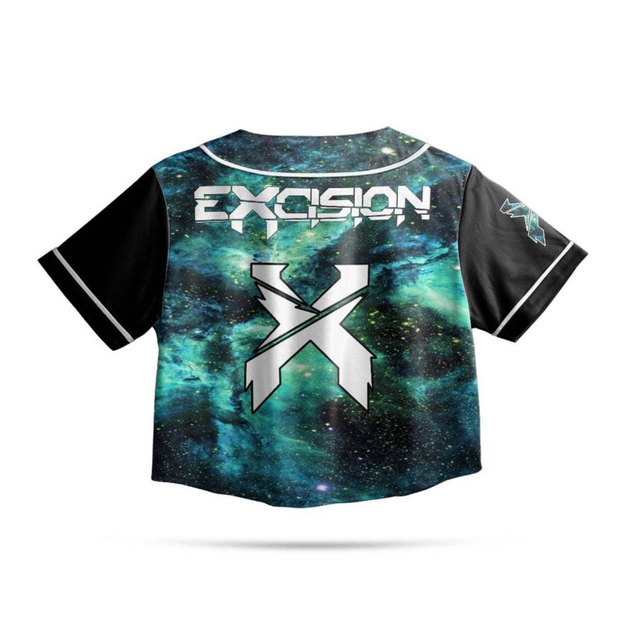 Excision Crop Jersey (Blue/Green Galaxy) – Litty Kitty Creations