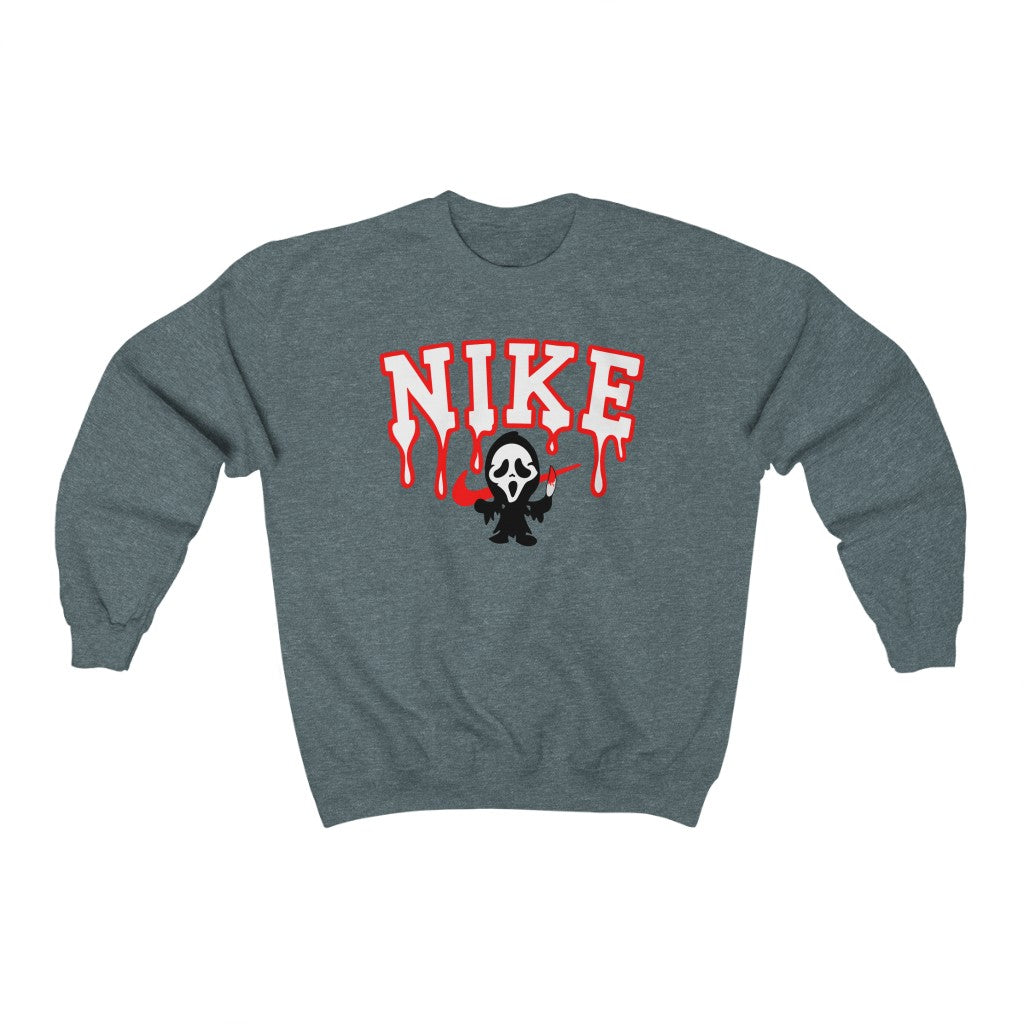 Black nike crew discount neck with red logo