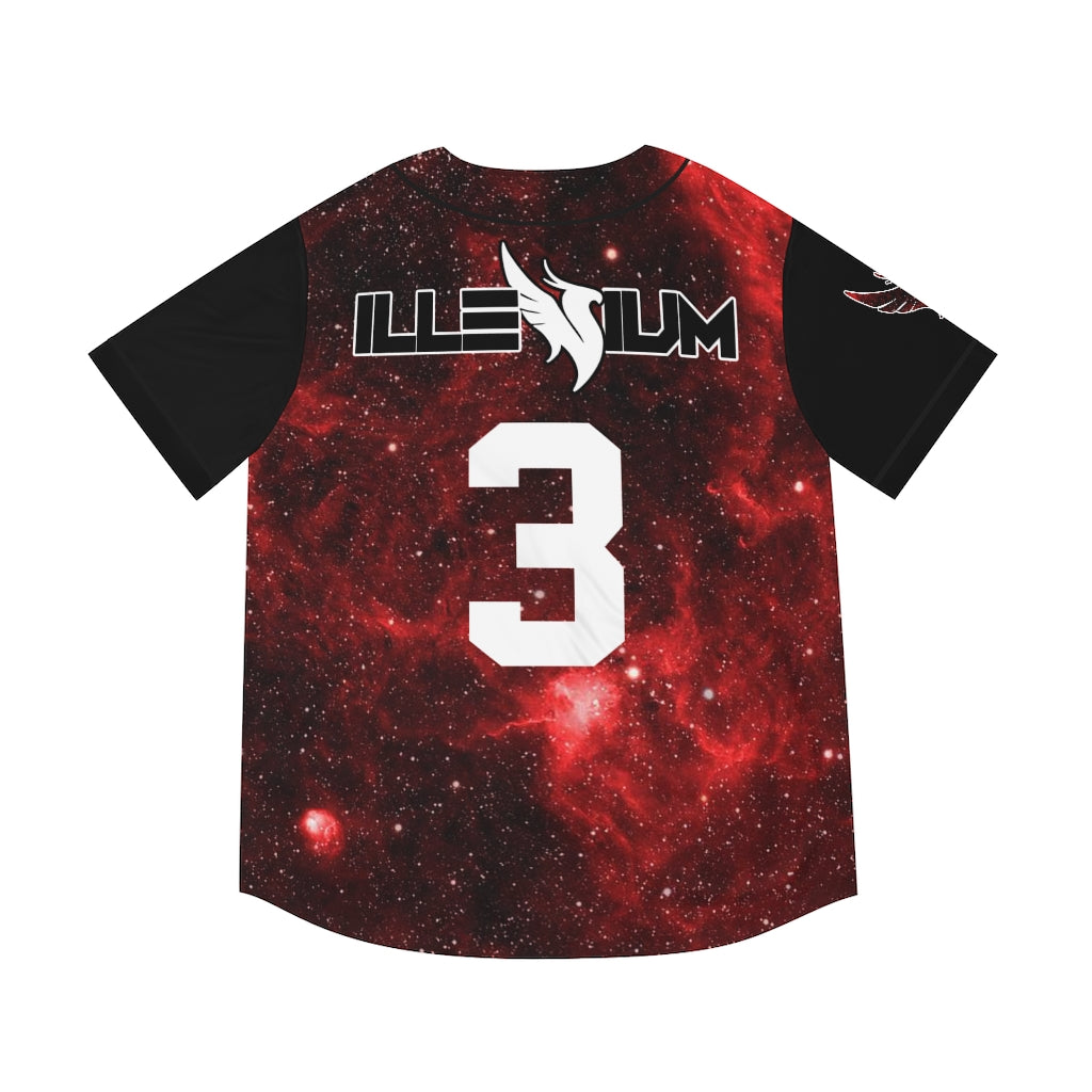 Printify Illenium Jersey (Red Galaxy) 2XL / White